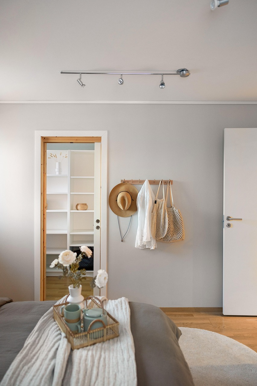 bedroom, interior design, apartment, real estate, home, house, modern